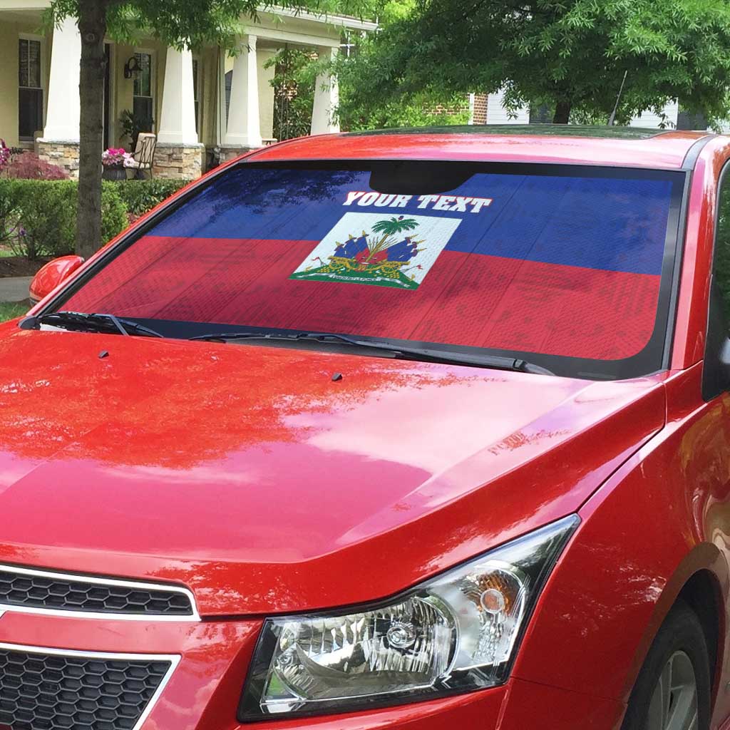 Custom Haiti Football Auto Sun Shade Les Grenadiers 2026 Back to the World Cup