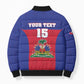 Custom Haiti Football Bomber Puffer Jacket Les Grenadiers 2026 Back to the World Cup