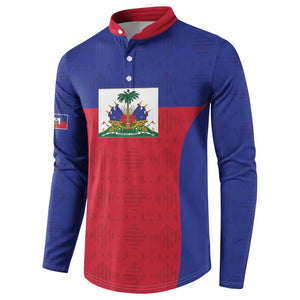 Custom Haiti Football Button Sweatshirt Les Grenadiers 2026 Back to the World Cup