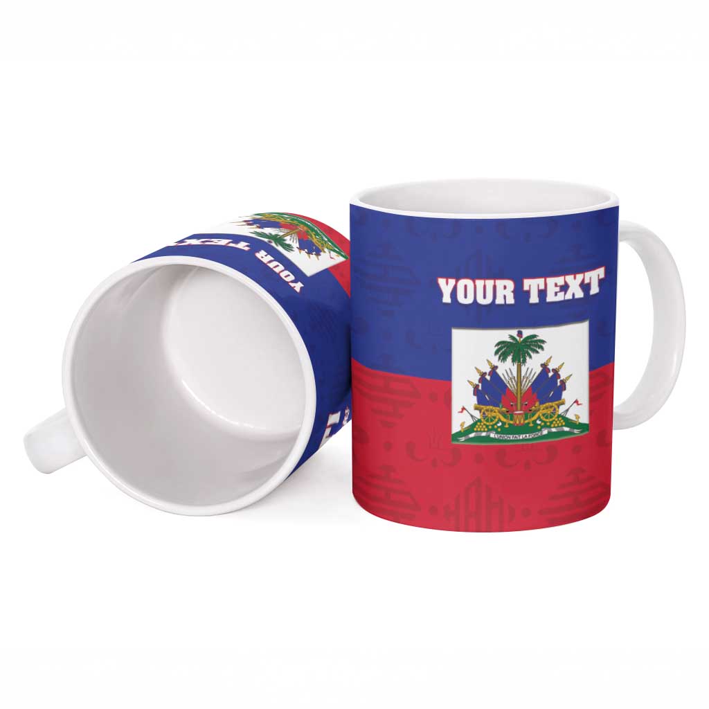 Custom Haiti Football Ceramic Mug Les Grenadiers 2026 Back to the World Cup