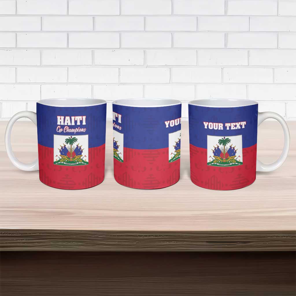 Custom Haiti Football Ceramic Mug Les Grenadiers 2026 Back to the World Cup