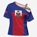 Custom Haiti Football Cross Shoulder Shirt Les Grenadiers 2026 Back to the World Cup