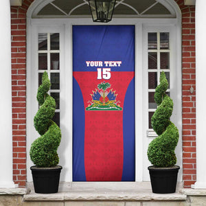 Custom Haiti Football Door Cover Les Grenadiers 2026 Back to the World Cup