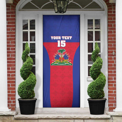 Custom Haiti Football Door Cover Les Grenadiers 2026 Back to the World Cup