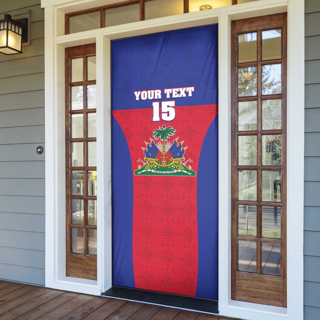 Custom Haiti Football Door Cover Les Grenadiers 2026 Back to the World Cup