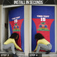 Custom Haiti Football Door Cover Les Grenadiers 2026 Back to the World Cup