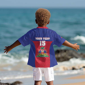 Afro Pride of Haiti Football Kid Hawaiian Shirt Return to the World Stage - African Pride
