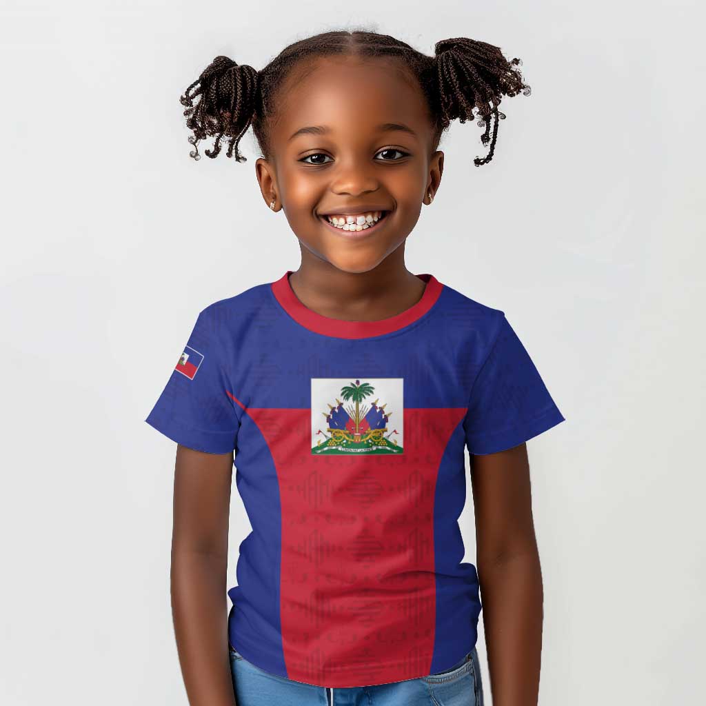 Afro Pride of Haiti Football Kid T shirt Return to the World Stage LT15