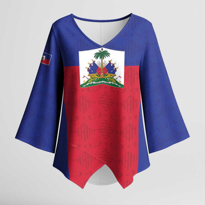 Custom Haiti Football Kimono Sleeve Blouse Les Grenadiers 2026 Back to the World Cup