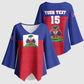 Custom Haiti Football Kimono Sleeve Blouse Les Grenadiers 2026 Back to the World Cup