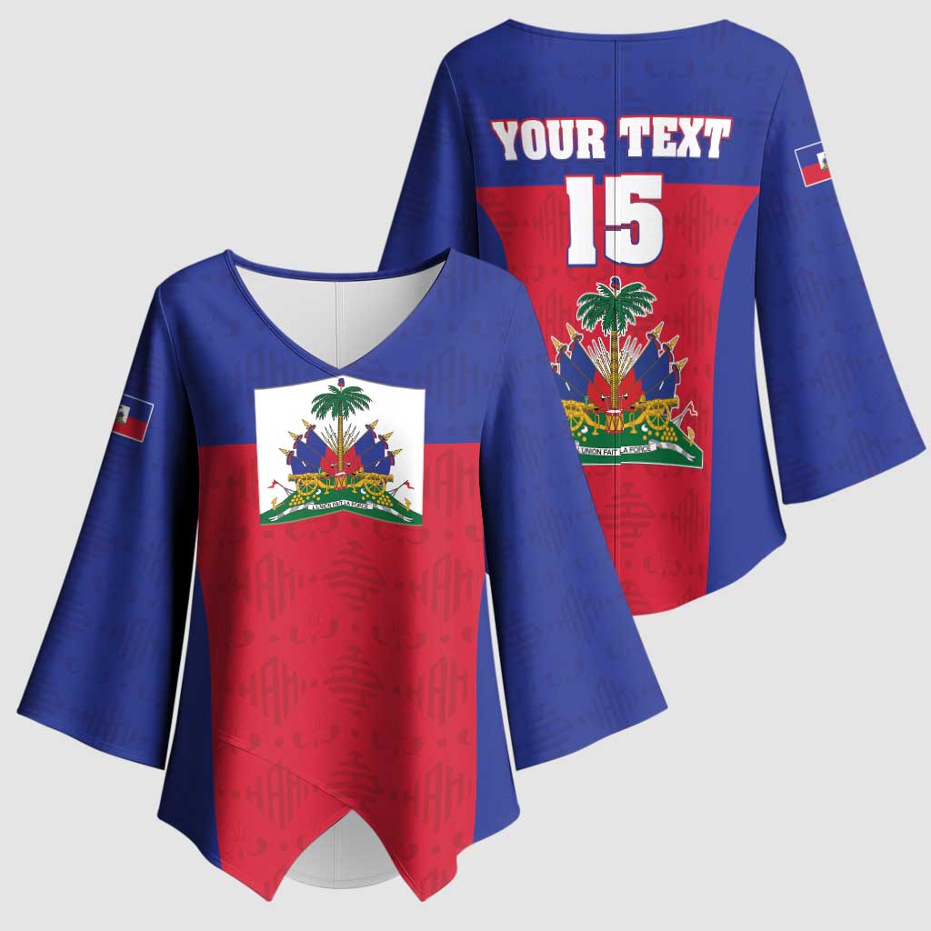Custom Haiti Football Kimono Sleeve Blouse Les Grenadiers 2026 Back to the World Cup