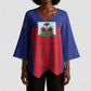Custom Haiti Football Kimono Sleeve Blouse Les Grenadiers 2026 Back to the World Cup