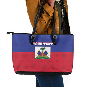 Afro Pride of Haiti Football Leather Tote Bag Return to the World Stage - African Pride