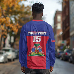Afro Pride of Haiti Football Long Sleeve Shirt Return to the World Stage - African Pride