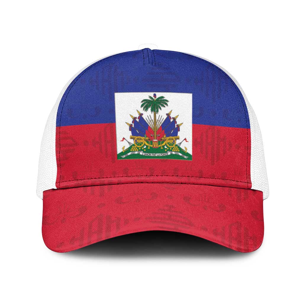 Afro Pride of Haiti Football Mesh Trucker Cap Return to the World Stage - African Pride