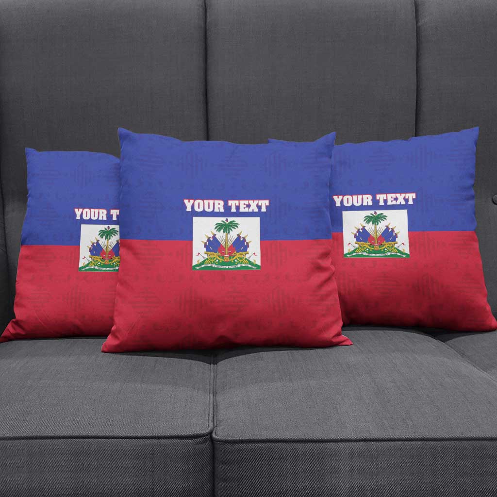 Custom Haiti Football Pillow Cover Les Grenadiers 2026 Back to the World Cup