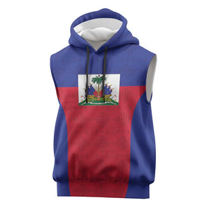 Afro Pride of Haiti Football Sleeveless Hoodie Return to the World Stage - African Pride
