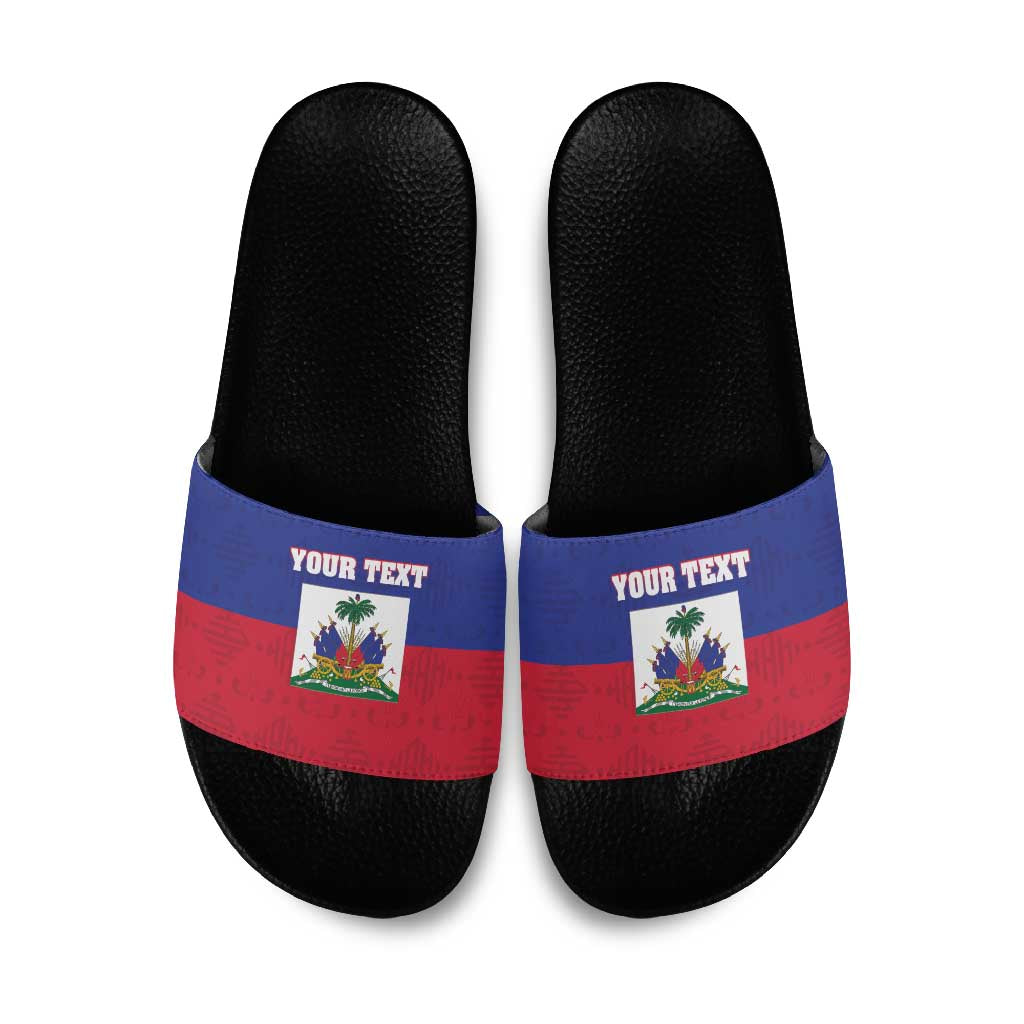 Custom Haiti Football Slide Sandals Les Grenadiers 2026 Back to the World Cup