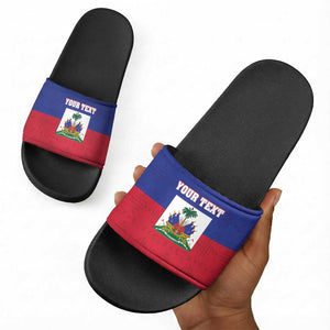 Custom Haiti Football Slide Sandals Les Grenadiers 2026 Back to the World Cup