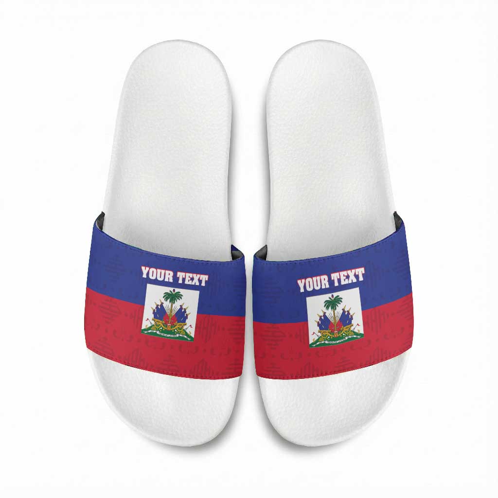 Custom Haiti Football Slide Sandals Les Grenadiers 2026 Back to the World Cup
