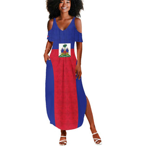 Afro Pride of Haiti Football Summer Maxi Dress Return to the World Stage - African Pride
