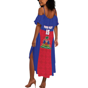 Afro Pride of Haiti Football Summer Maxi Dress Return to the World Stage - African Pride