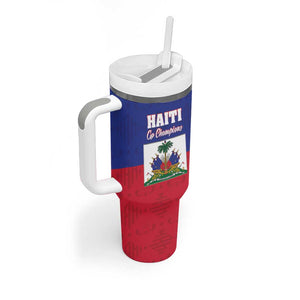 Afro Pride of Haiti Football Tumbler With Handle Return to the World Stage - African Pride