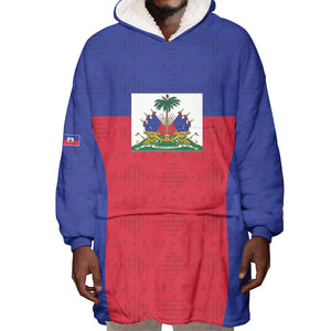 Afro Pride of Haiti Football Wearable Blanket Hoodie Return to the World Stage - African Pride
