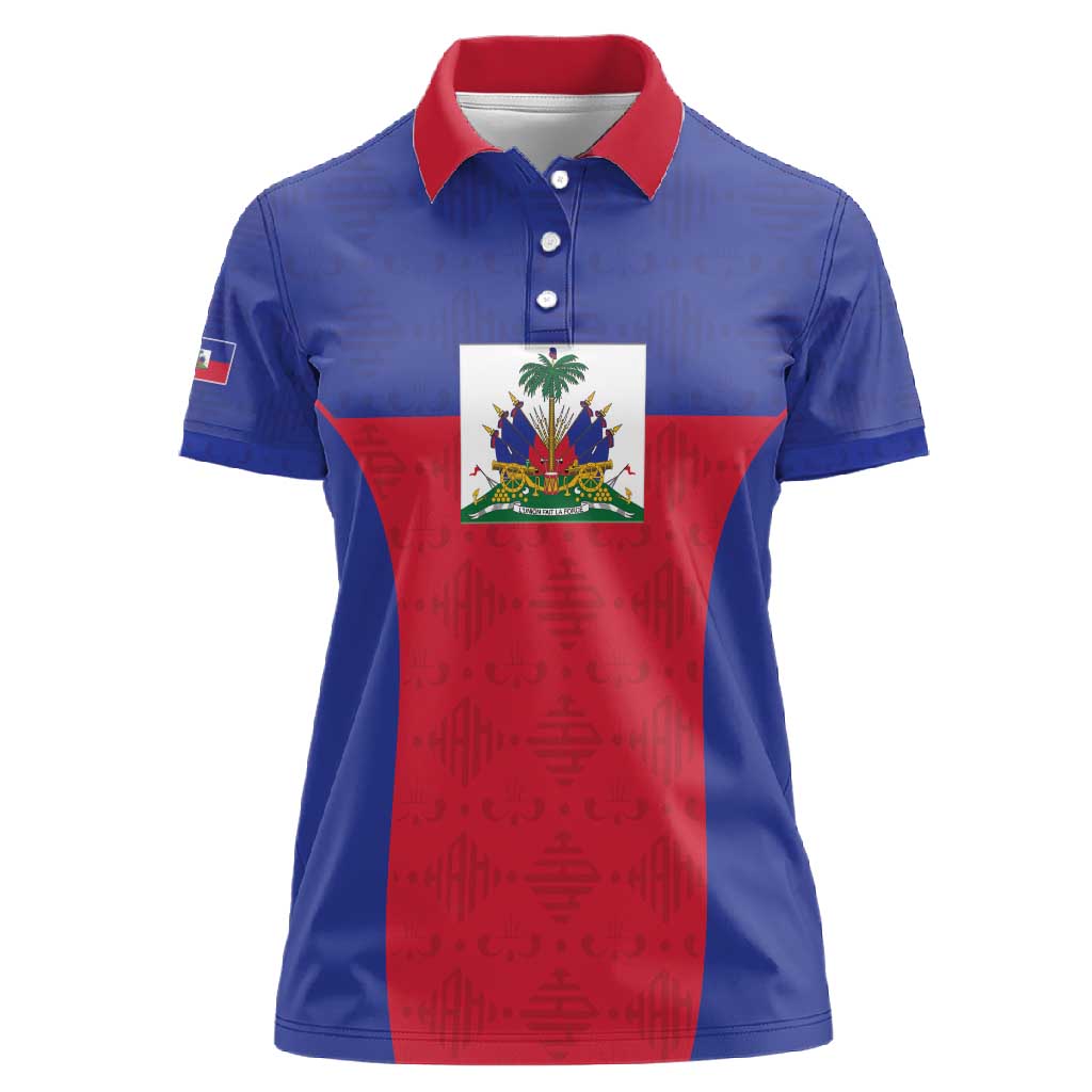 Afro Pride of Haiti Football Women Polo Shirt Return to the World Stage - African Pride
