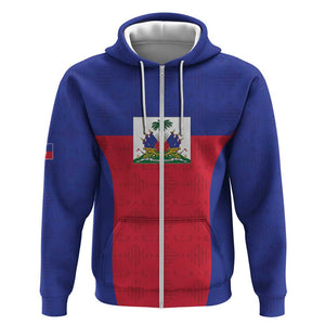 Afro Pride of Haiti Football Zip Hoodie Return to the World Stage - African Pride