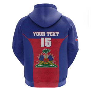 Afro Pride of Haiti Football Zip Hoodie Return to the World Stage - African Pride
