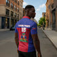 Custom Haiti Football Zipper Polo Shirt Les Grenadiers 2026 Back to the World Cup
