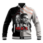 Civil Rights Legends Baseball Jacket Martin Luther King And Malcolm X - African Pride