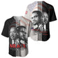 Civil Rights Legends Baseball Jersey Martin Luther King And Malcolm X LT15