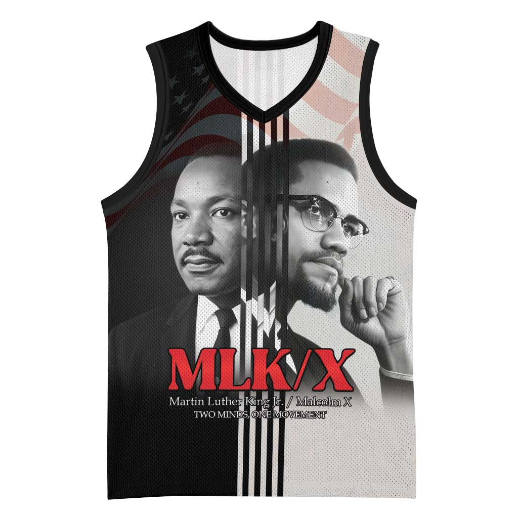 Civil Rights Legends Basketball Jersey Martin Luther King And Malcolm X - African Pride