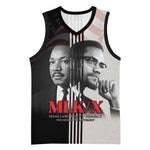 Civil Rights Legends Basketball Jersey Martin Luther King And Malcolm X - African Pride