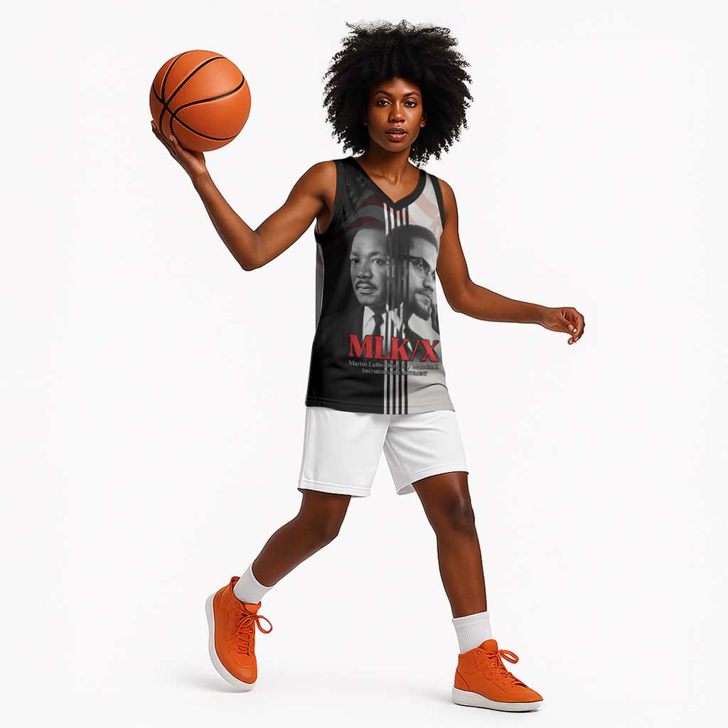 Civil Rights Legends Basketball Jersey Martin Luther King And Malcolm X - African Pride