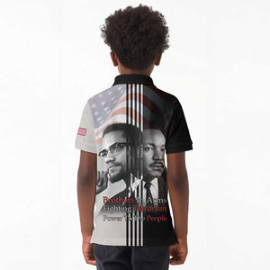 Civil Rights Legends Kid Polo Shirt Martin Luther King And Malcolm X - African Pride
