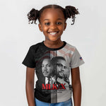 Civil Rights Legends Kid T shirt Martin Luther King And Malcolm X - African Pride