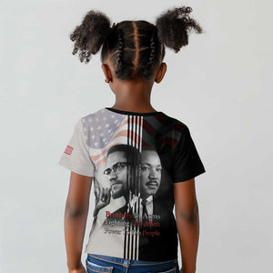 Civil Rights Legends Kid T shirt Martin Luther King And Malcolm X - African Pride