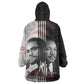 Civil Rights Legends Kid Wearable Blanket Hoodie Martin Luther King And Malcolm X - African Pride