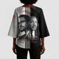 Martin Luther King And Malcolm X Kimono Sleeve Blouse Two Minds One Movement