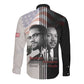 Civil Rights Legends Long Sleeve Button Shirt Martin Luther King And Malcolm X - African Pride