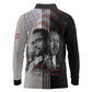 Civil Rights Legends Long Sleeve Polo Shirt Martin Luther King And Malcolm X - African Pride