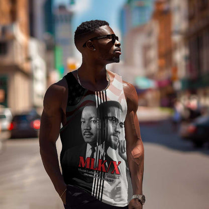 Civil Rights Legends Men Tank Top Martin Luther King And Malcolm X - African Pride
