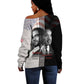 Civil Rights Legends Off Shoulder Sweater Martin Luther King And Malcolm X - African Pride