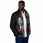 Martin Luther King And Malcolm X Padded Jacket Two Minds One Movement
