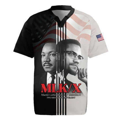 Civil Rights Legends Rugby Jersey Martin Luther King And Malcolm X - African Pride