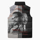 Martin Luther King And Malcolm X Sleeveless Puffer Jacket Two Minds One Movement