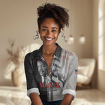 Civil Rights Legends Women Casual Shirt Martin Luther King And Malcolm X - African Pride